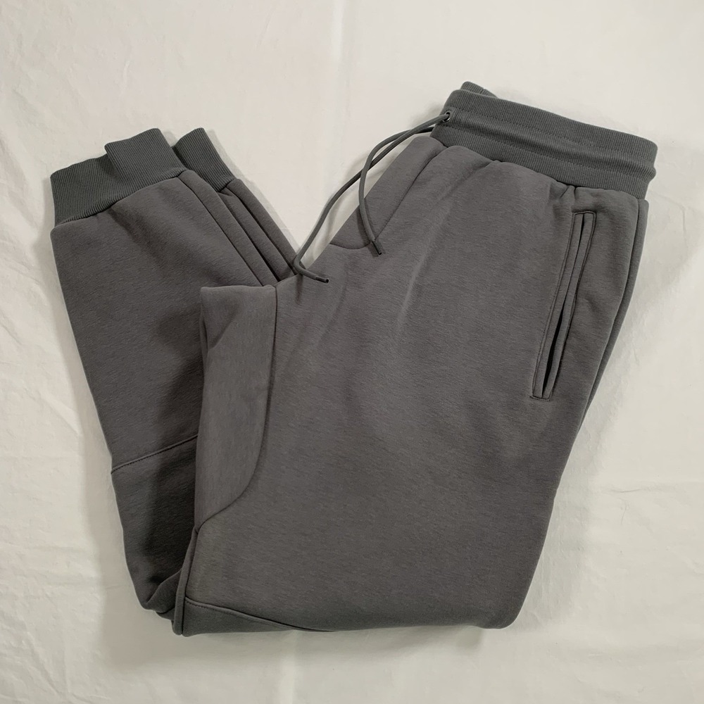 Swet Tailor Men's Size Large Stretch Fleece Jogger Pants‎ Gray NWOT Pockets